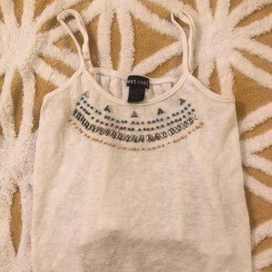Wet Seal Girl's Beaded Crop Top Sz. S